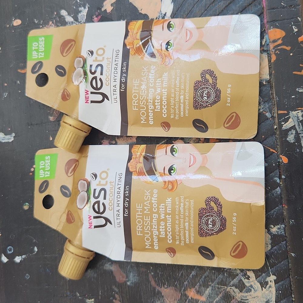 Yes to coconut frothe mousse masks